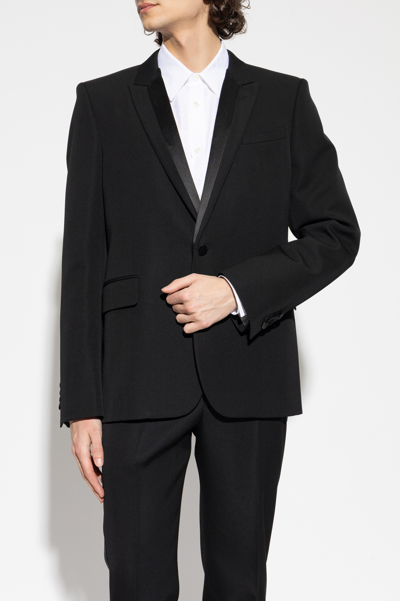 Alexander McQueen Wool blazer with silk lapels | Men's | Vitkac